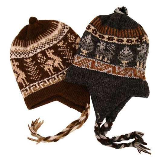 Alpaca Blend Child Chullo Hat Outdoor Cap Knit Peru